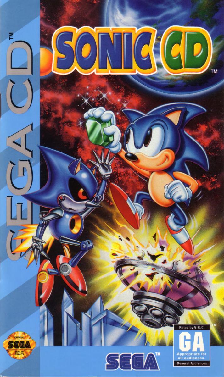 Sonic CD (U) Front Cover